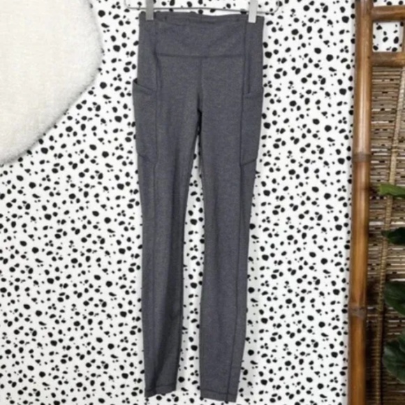 Lululemon Women’s Speed Up Tight Leggings 28” Size 4 In Heathered Black W5AT0S - Picture 6 of 8